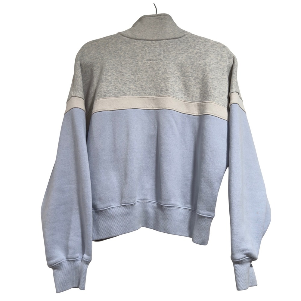 Abercrombie & Fitch Soft Max Essentials Colorblock Quarter Zip Sweatshirt Small - Picture 5 of 5